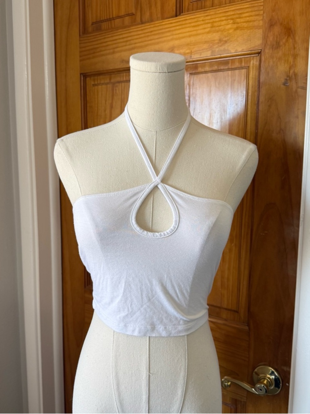 ASOS White Halter Top Women’s Size Small US 4
